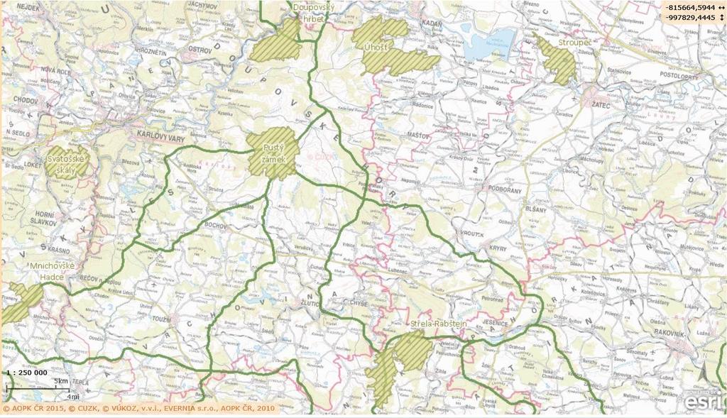 Strategie komunitně vedeného místního rozvoje pro území MAS Vladař Stránka 58 z 232 Doupovských hor a řeky Střely.