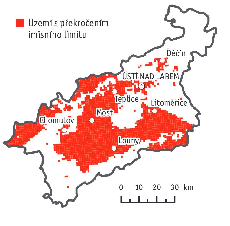 Strategie komunitně vedeného místního rozvoje pro území MAS Vladař Stránka 62 z 232 Tabulka 17 Znečištění v území MAS Vladař internetem o specifika