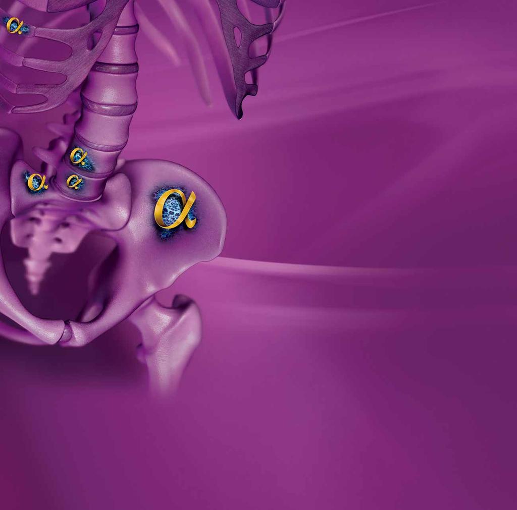Pacientům s mcrpc Xofigo prodlužuje celkové přežití cílenou léčbou kostních metastáz Xofigo vs.