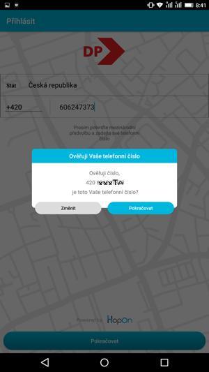 budete vyzváni k ověření telefonního