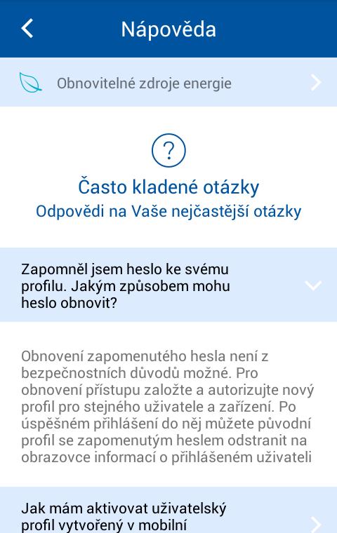 23 Přihlášení uživatele Obnovení zapomenutého hesla není z bezpečnostních důvodů možné.