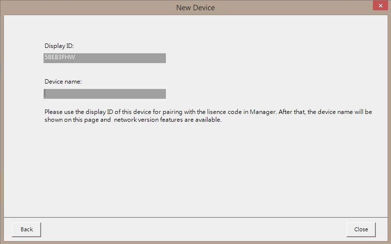 Pro párování s licenčním kódem v programu X-Sign Manager použijte ID displeje.