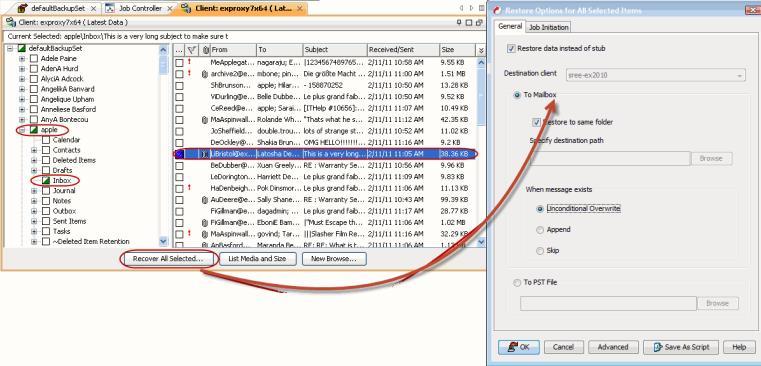 Restore Information Stores Database Mailbox Offline