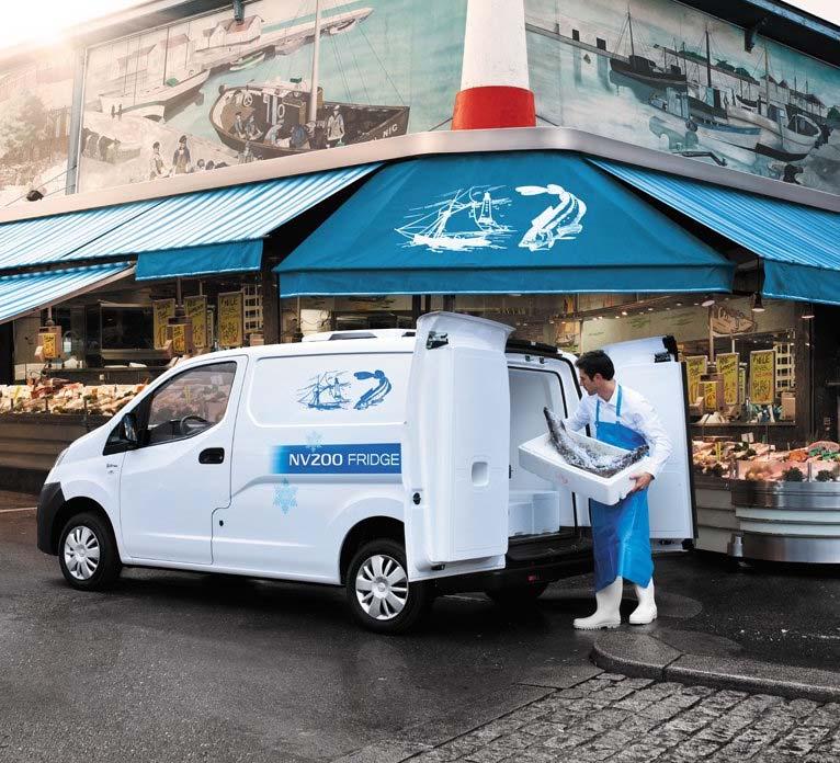 NISSAN NV200 FRIDGE CHLADÍRENSKÝ VŮZ Tato verze je plně přizpůsobena náročným požadavkům