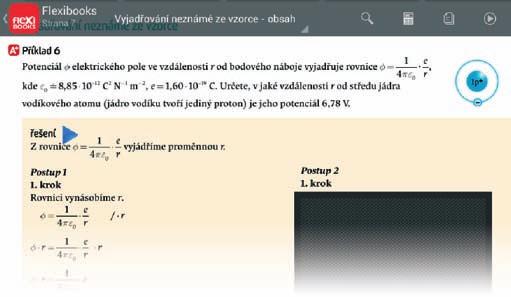 c) Roletka: Tlačítko vyvolá na display roletku, jíž si lze zakrýt libovolnou část aktuálně zobrazené plochy.