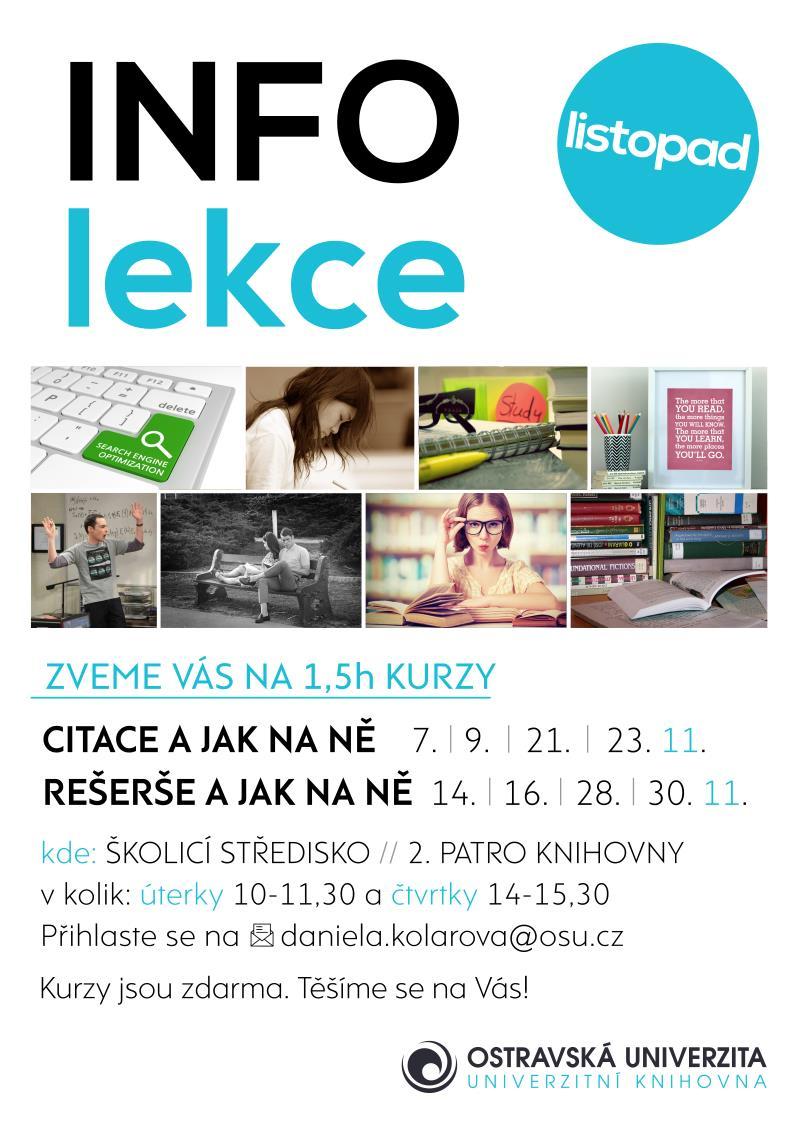 Získejte informační náskok Infolekce Citace a jak na ně 7. / 21. 11. 10 11,30 9.