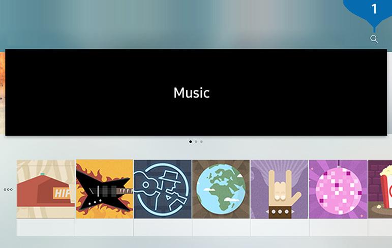Používání služby Hudba Tato služba je hudební aplikací, která vám doporučí skladby.