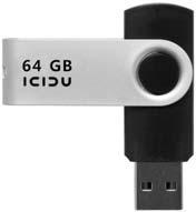 Paměti a paměťové karty, USB w Paměti a paměťové karty USB Přenosná paměť USB flash disk umožňuje rychlý a snadný přenos souborů mezi stolními a přenosnými počítači.