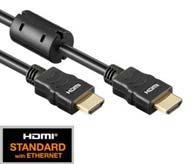 Kabely, adaptéry a redukce HDMI w Kabely HDMI 1.4 Ferrit/Gold Q7175024 Kabel HDMI 1.4, 2x HDMI-19 Typ A Male, Ferrit/Gold, délka 1 m Kabel HDMI 1.