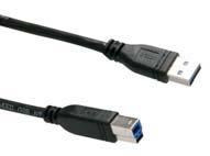 0 A-B Q7C707651 Q7193654 Kabel USB 3.0, USB A Male <> USB B, černý, délka 1.8 m Kabel USB 3.