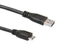 0, USB A Male <> USB B, černý, délka 2 m Q7C707651 Q7193654 Q7193655 w Kabely USB 3.