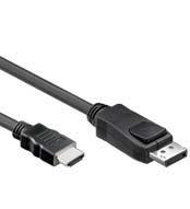 Kabely, adaptéry a redukce Audio/Video w Kabely k monitoru a LCD - HDMI Q7151736 Kabel k LCD a monitoru, DP20 Male - HDMI19, délka 2 m Kabel k LCD a