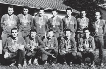 Ladislav Fouček Václav Machek cyklistika tandem 1956 Melbourne Eva Bosáková sportovní gymnastika kladina 1956 Melbourne Josef Odložil