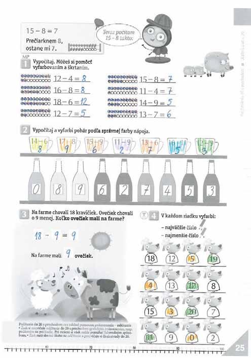 s využitím znázornenia Pracovný zošit, 1. 25.