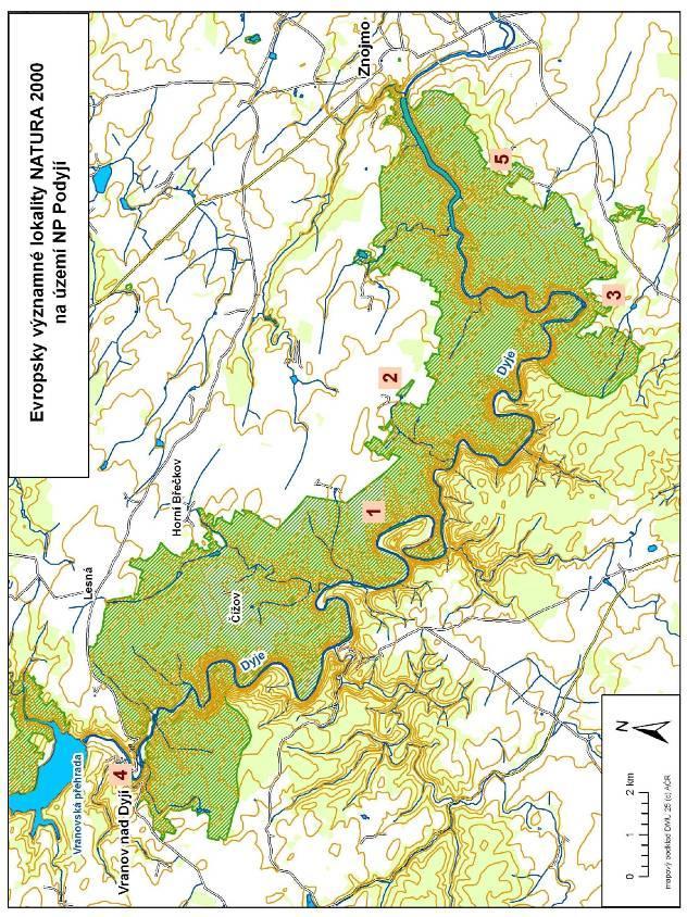 R 1.3.II Mapa evropsky významných lokalit.