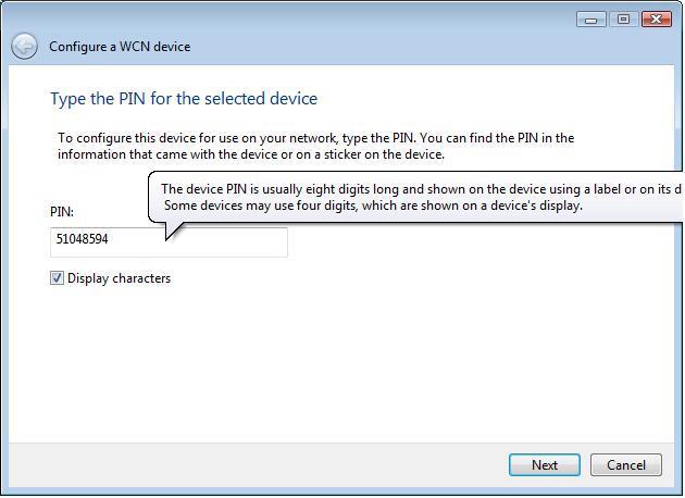 Krok 6: Windows Vista se pokusí nakonfigurovat nastavení zabezpečení