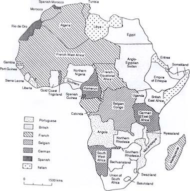 zájmy viz scramble for Africa kolonialismus obhajován už ne šířením civilizace, ale národními zájmy (Tocqueville)