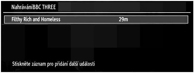 Zobrazení titulků: Nastaví volbu umožnění titulků. Umístění titulků: Nastaví pozici titulků nahoru nebo dolu. Velikost písma titulků: Nastaví velikost titulků (max 54bodů).