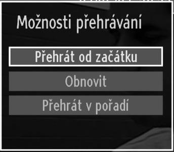 Sledování nahraných programů Pro výběr Přehrávače médií použijte tlačítka nebo v hlavním menu. Zvýrazněte položku Knihovna nahrávek v hlavním menu pomocí tlačítek nebo a poté stiskněte OK.