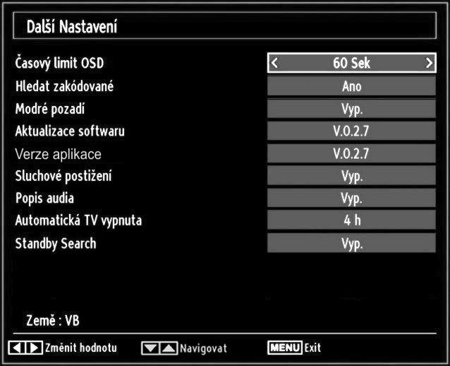 Konfigurace nastavení Zdroje Zde můžete povolit či zakázat vybrané zdroje. Pokud stisknete tlačítko SOURCE, TV se nepřepne do možnosti zakázání zdroje.