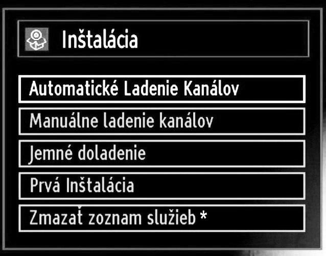 Potom sa na obrazovke zobrazí nasledujúce OSD a digitálna televízia bude vyhľadávať pozemné TV vysielania: Poznámka: Ak voľbu chcete zrušiť, stlačte tlačidlo MENU.