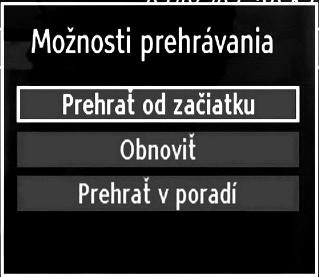 Potom sa zobrazí Knižnica nahrávok. DÔLEŽITÉ: Pre pozeranie knižnice nahrávok by ste mali najprv pripojiť USB disk k vášmu TV, kým je TV vypnutý.