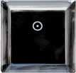 jednonásobná 1/-/10 PREMIER CHROM Luxusní řada - chromovaný rámeček a tlačítko černé