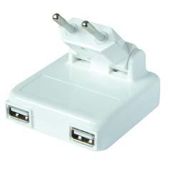 - : blistr USB nabíjacie adaptéry - vhodné pre dobíjanie multimediálnych zariadení ako GSM telefón, ipod, tablet, MP3