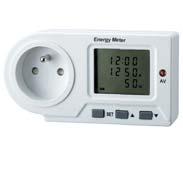 energie EAN 1/6/24 - přesný výpočet ceny a měření spotřebované energie - max. měřená doba 999h - max. měřená spotřeba 9999kWh - min.
