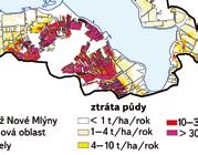 v povodí Kyjovky a Trkmanky [12], kde byl velmi významným fenoménem rozvoj cukrovarnictví s dopadem na rozšiřování ploch orné půdy.