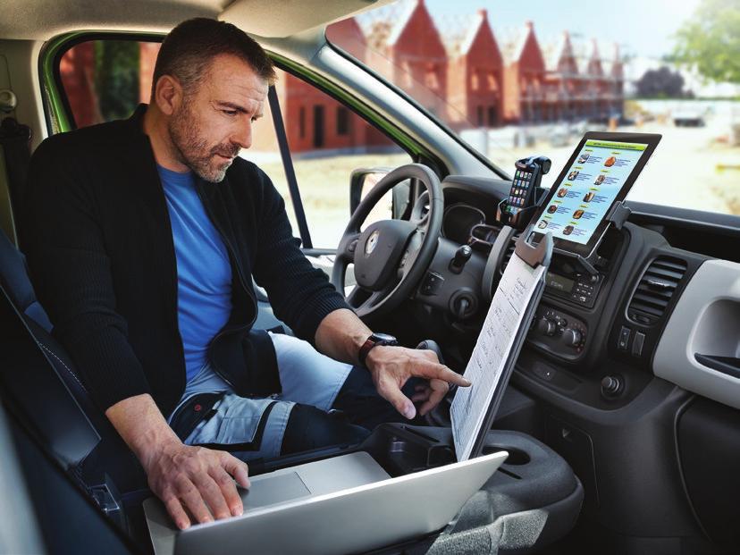 Mobilní kancelář Kabina Renaultu TRAFIC je koncipována jako