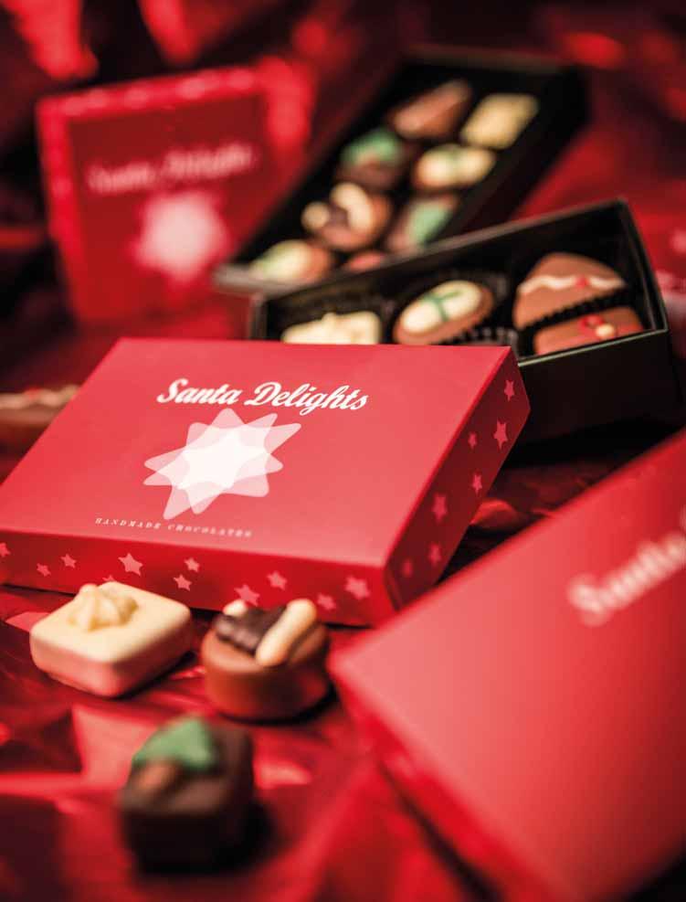 SANTA DELIGHTS 3600 CHRISTMAS CHOCOLATES 4 87x85x30 mm 50 g Výjimečné čokolády na výjimečné svátky!