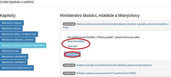 Vybrané akce tedy vyberte buď jednu po druhé, nebo pomocí přidržené klávesy Ctrl a klikáním myší označte vybrané akce. Poté zvolte tlačítko Přidej nad vybranými řádky, a nakonec tlačítko Uložit.