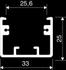 LED osvětlovací profily se pak skládají z hliníkového profilu s difuzorem (krycím plexisklem nebo lineární optikou) + světelného zdroje (LED pásek nebo LED modul) + krycích víček + připojených vodičů.