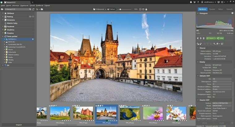 Prostředí programu Prostředí programu Zoner Photo Studio se skládá ze čtyř hlavních modulů: Správce, Vyvolat, Editor a Vytvořit, mezi kterými je možno přepínat pomocí tlačítek v pravé horní části