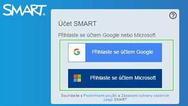 : Tento návod nepopisuje vytvoření účtu Google ani Microsoft.