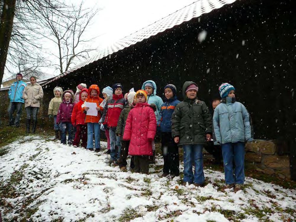 Při hodech vystoupili Broučci pod vedením p.