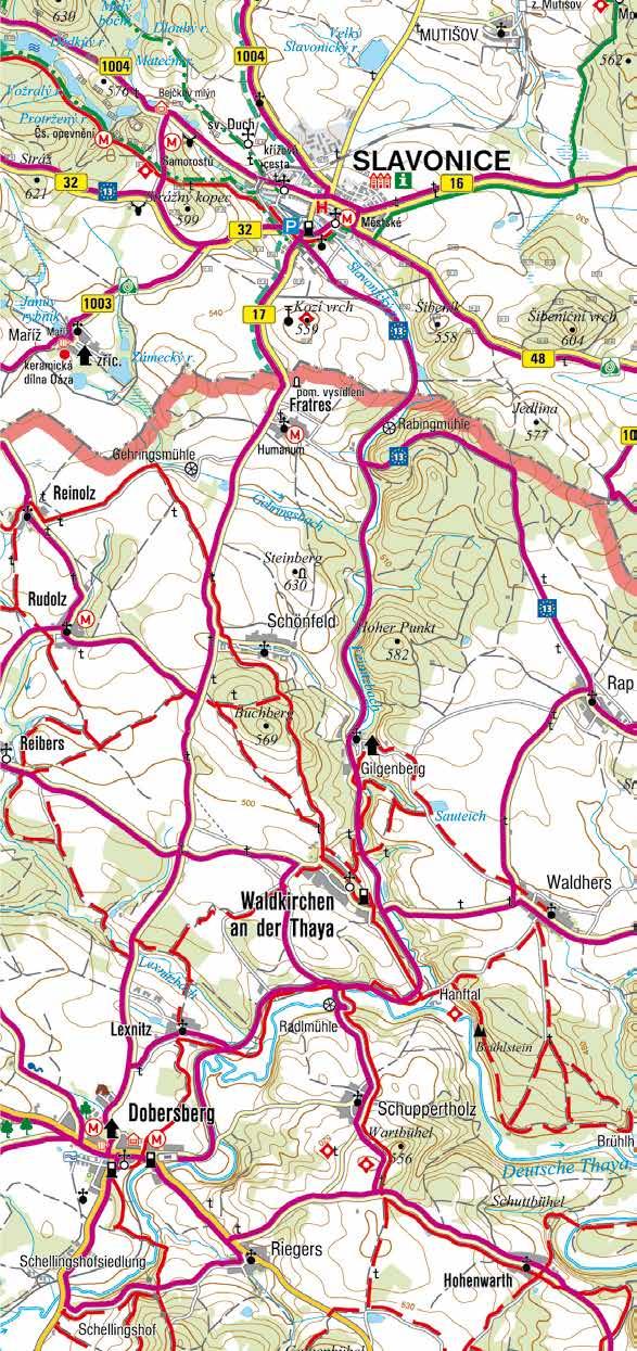 Landštejn 1 2 Trasa 2: Po nové cyklostezce, po