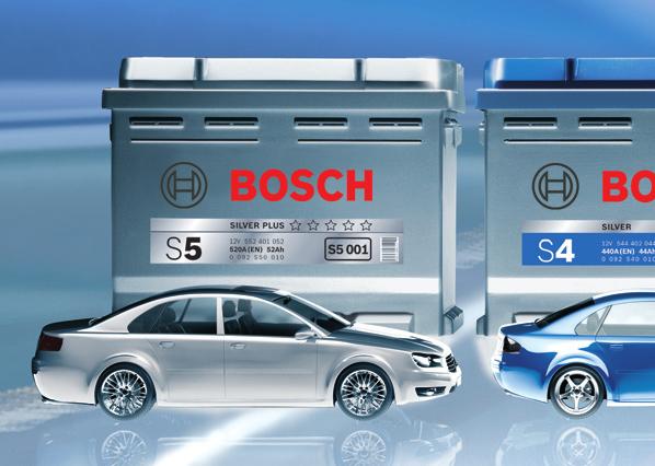 Maximální startovací výkon s akumulátory Bosch Správný akumulátor Bosch pro všechna vozidla Jasné, jednoduché a kompaktní: řada akumulátorů společnosti Bosch poskytuje servisům a obchodním