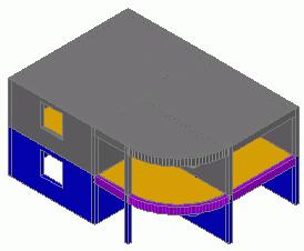 Stínování / Zrušit Stínování Pro realistické zobrazení modelu, použijte zobrazovací styly AutoCADu : Na kartě Render, panel Vizuální Styly,