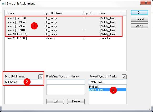 seskupit do SU + přiřadit krátký task Separace safety