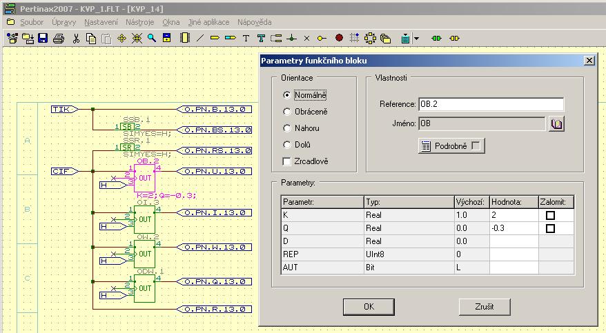 PERTINAX 6 Projekční, programovací a vývojový nástroj pro aplikační SW a komplexní správu procesních stanic ZAT Editor konfigurace, kreslení, překlad,