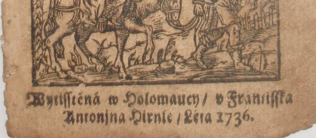 Vytištěné v Olomouci, 1791.