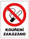 B. Grafická značka Kouření povoleno charakteru výstražné grafické značky (obrázek č.