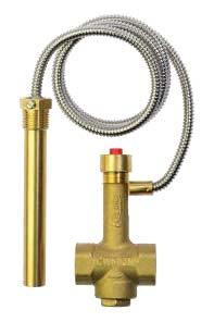 termostatického členu je umístěno v otopné vodě 8 066 1 960,- Dochlazovací ventily jednocestné ód č JBV1 ermostatický ventil pro kotle na tuhá paliva s dochlazovacím výměníkem, připojení na kotel