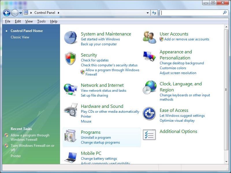 OVLÁDÁNÍ Pokyny pro aktivaci funkce TELNET v operačním systému Windows