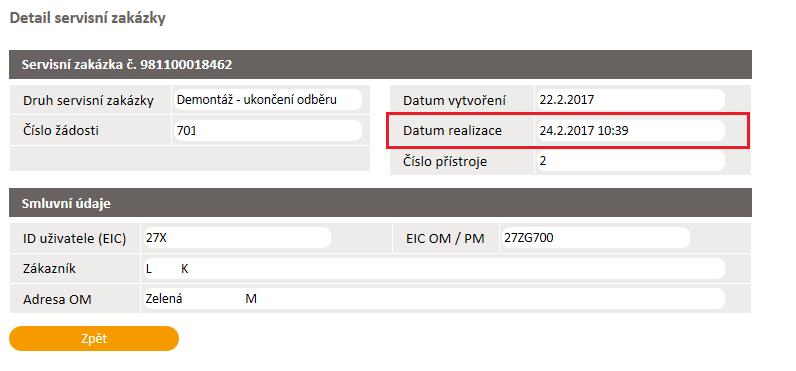 12.2.3 Akce Změna SZ Akce Změna SZ je dostupná ve v stavech: K naplánování, K přeplánování,