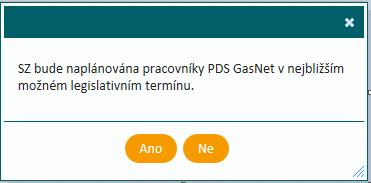 Upozornění od kdy do kdy je legislativní termín pro danou servisní zakázku se zobrazuje nad plánovací tabulí.