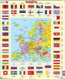 Glóbus v puzzle - Evropa Naučné puzzle, se kterým děti poznají evropské země.