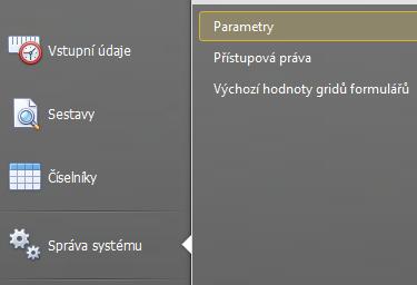 doby, doby čekání a trvání časový limit, po jehož uplynutí se kurzor vrátí opět do kolonky Zaměstnanec, počet hodin, po jehož odpracování má zaměstnanec nárok na stravenky, maximální počet hodin